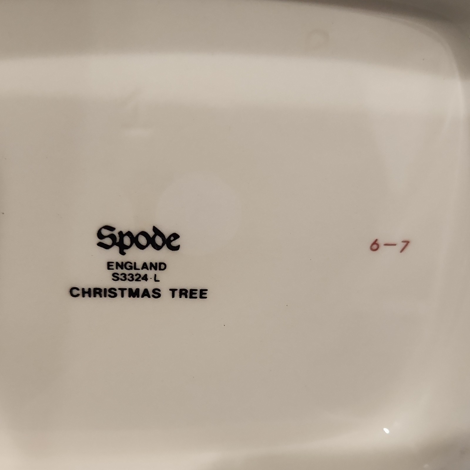 Spode Christmas Tree Coffee Pot w/ Lid 20 oz/5 Cup S3324-L England Ceramic 1987