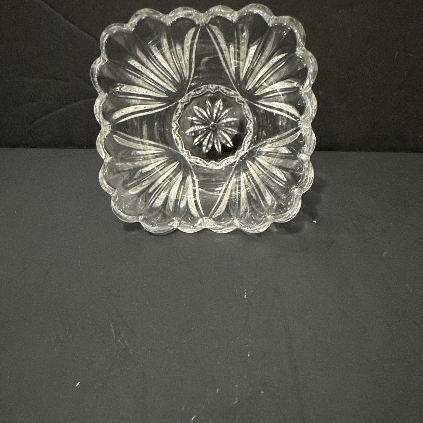 Oneida Crystal Bowl 3 Inches Tall Vintage