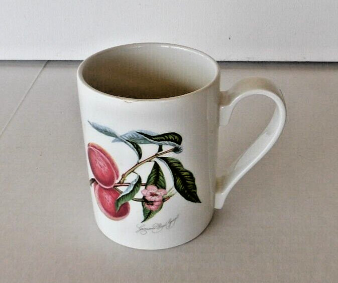Portmerion POMONA Peach Grimswood Royal George MUG Straight Sided England Mint