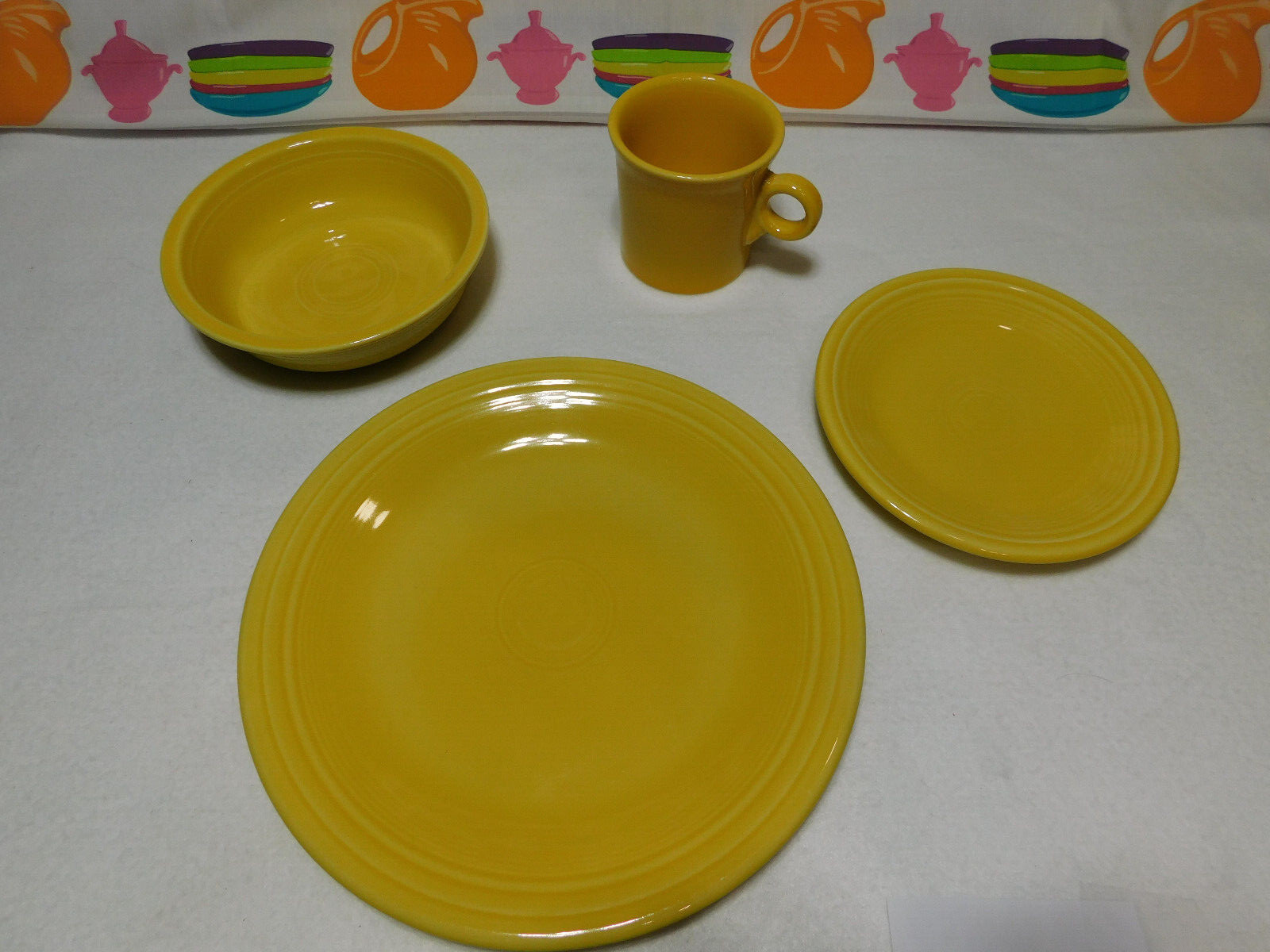 Fiesta Four Piece Place Setting Sunflower Yellow