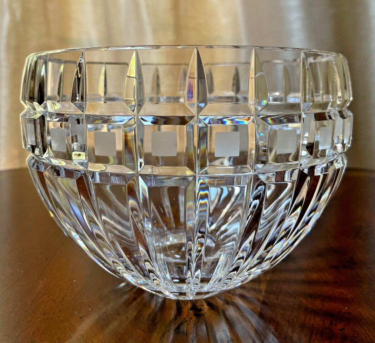 Marquis by Waterford Crystal Quadrata 7.5 in Bowl Centerpiece