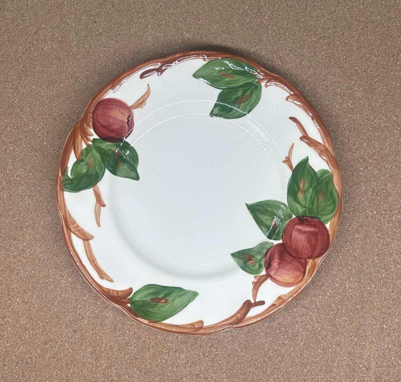 APPLE Set of 2 Salad Plates 7 7/8″ Franciscan California USA