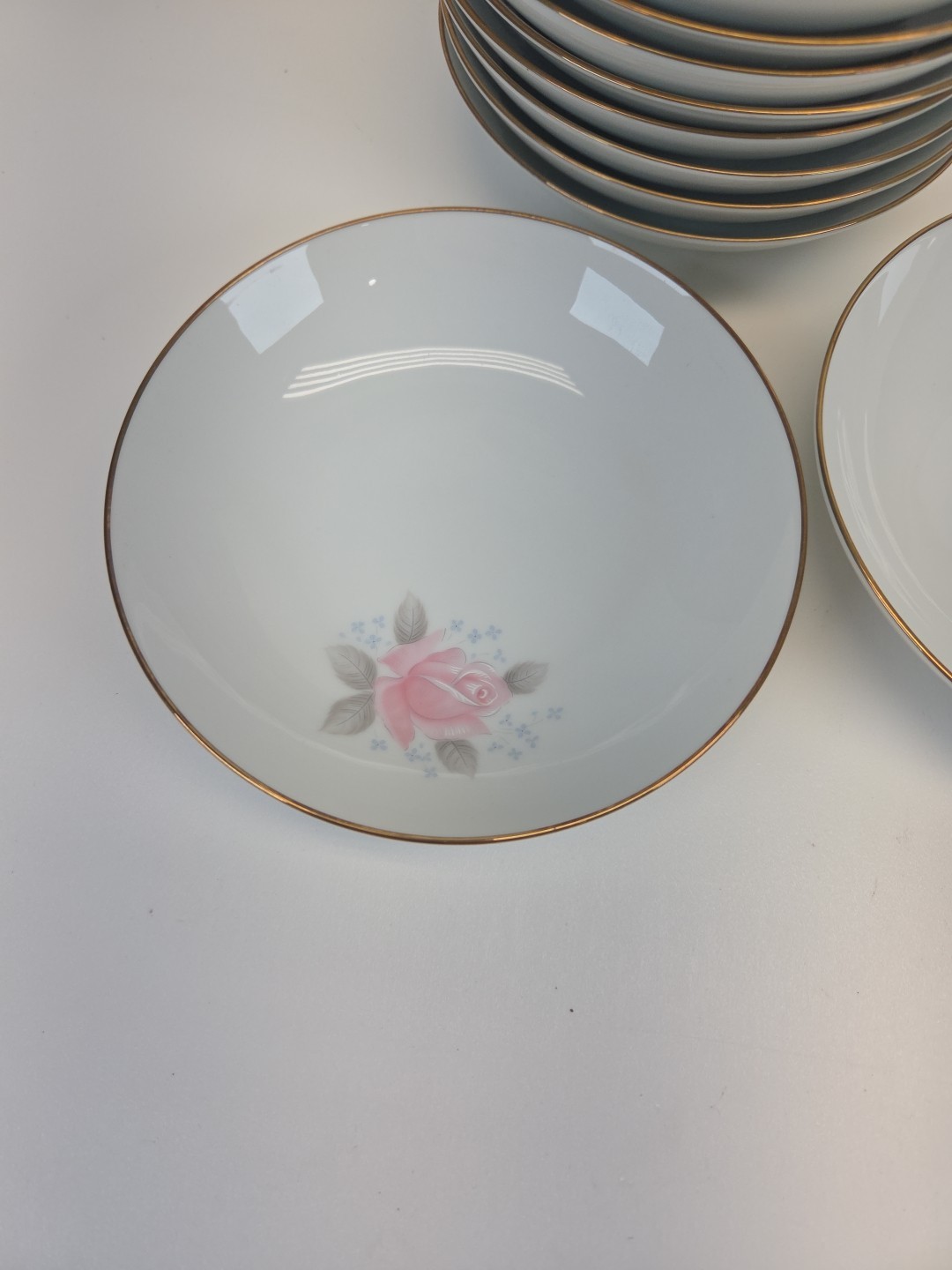 vintage Noritake Roseville #6238 fine china bowls Set Of 12. 5-1/2 Inches