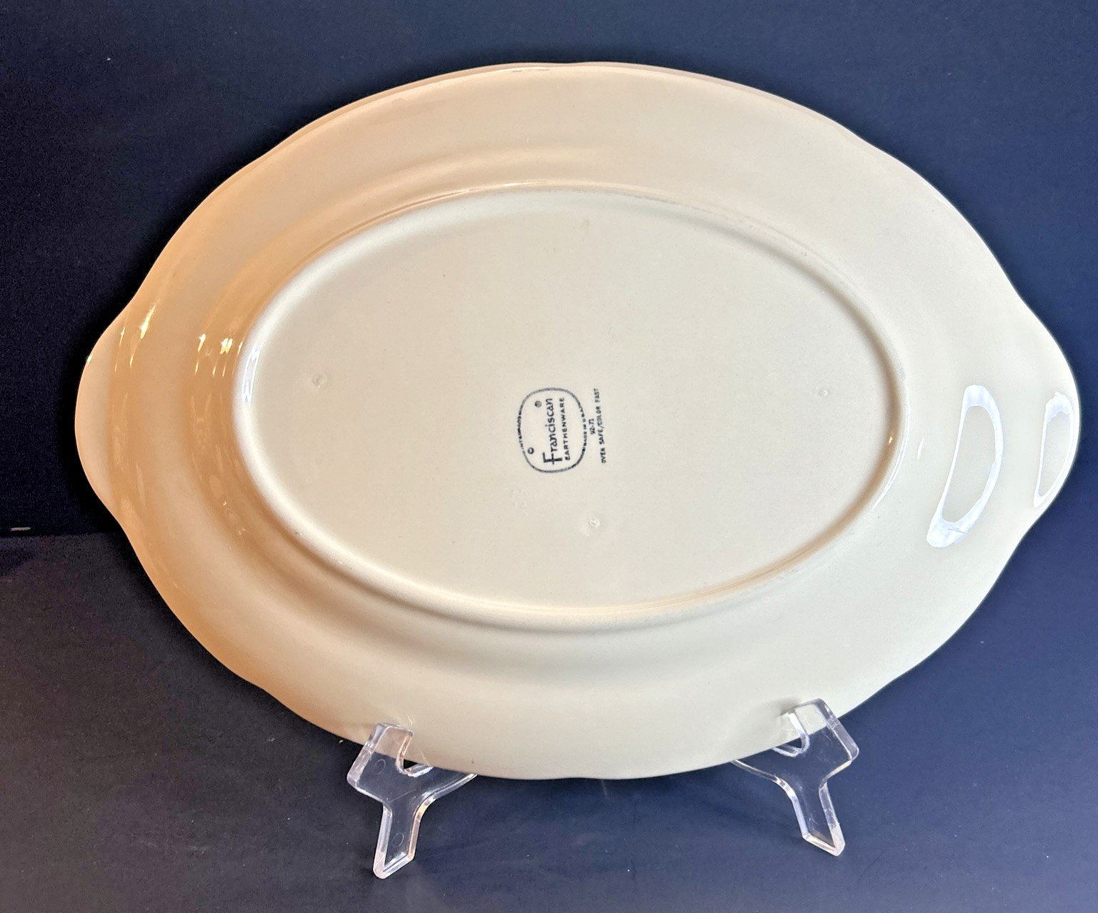 Franciscan Earthenware Apple Pattern Oval Serving Platter 14″x10″ USA