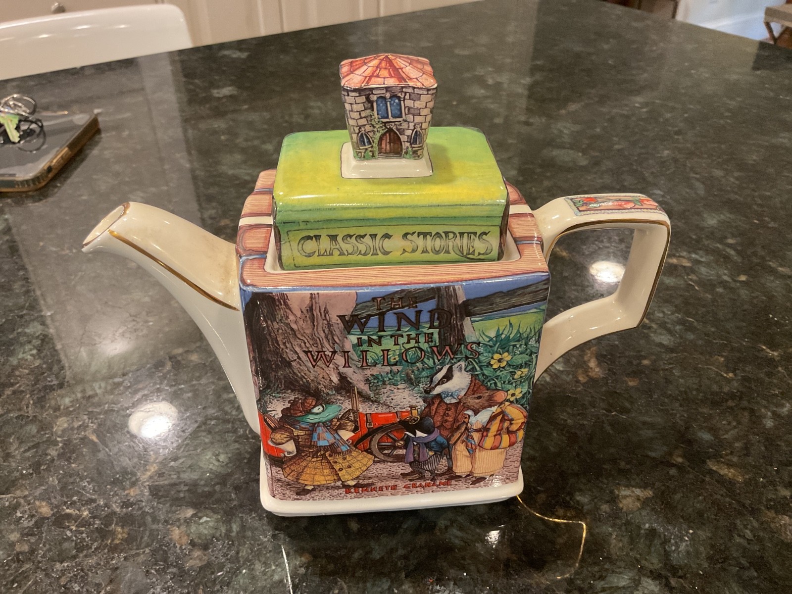 James Sadler Windsor Teapot “WIND IN THE WILLOWS” Kenneth Graham Mint Condition