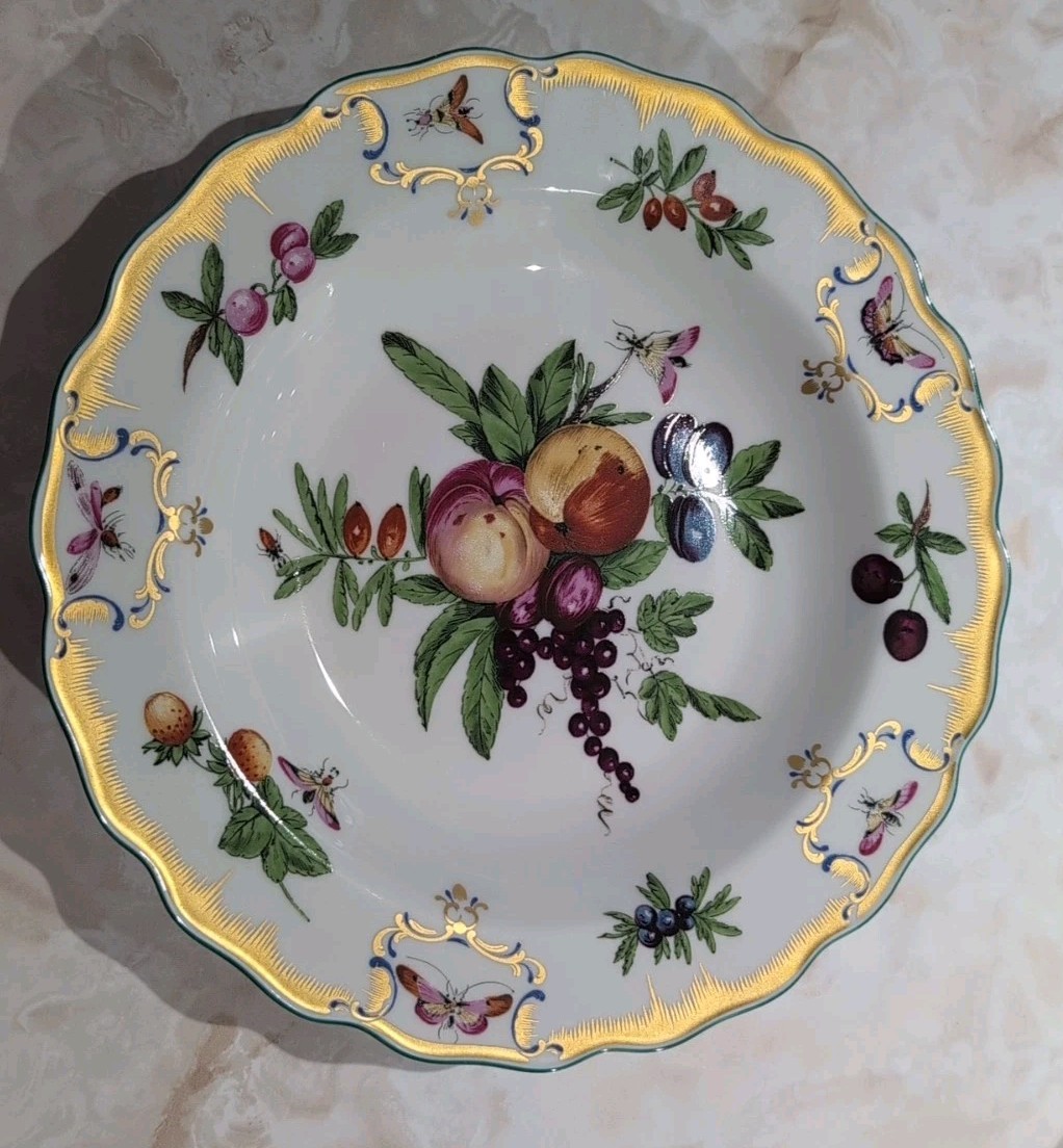 MOTTAHEDEH DUKE OF GLOUCESTER WILLIAMSBURG 10 1/4″ RIMMED SOUP BOWL