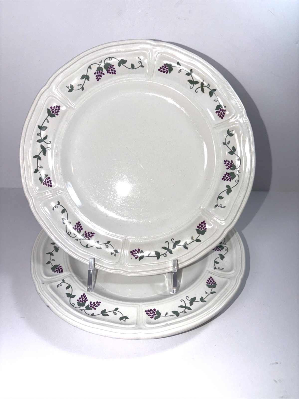 Liberty Hall Ironstone Dessert Bread Plate Martha’s Vinyard 7.5 in Set of 2