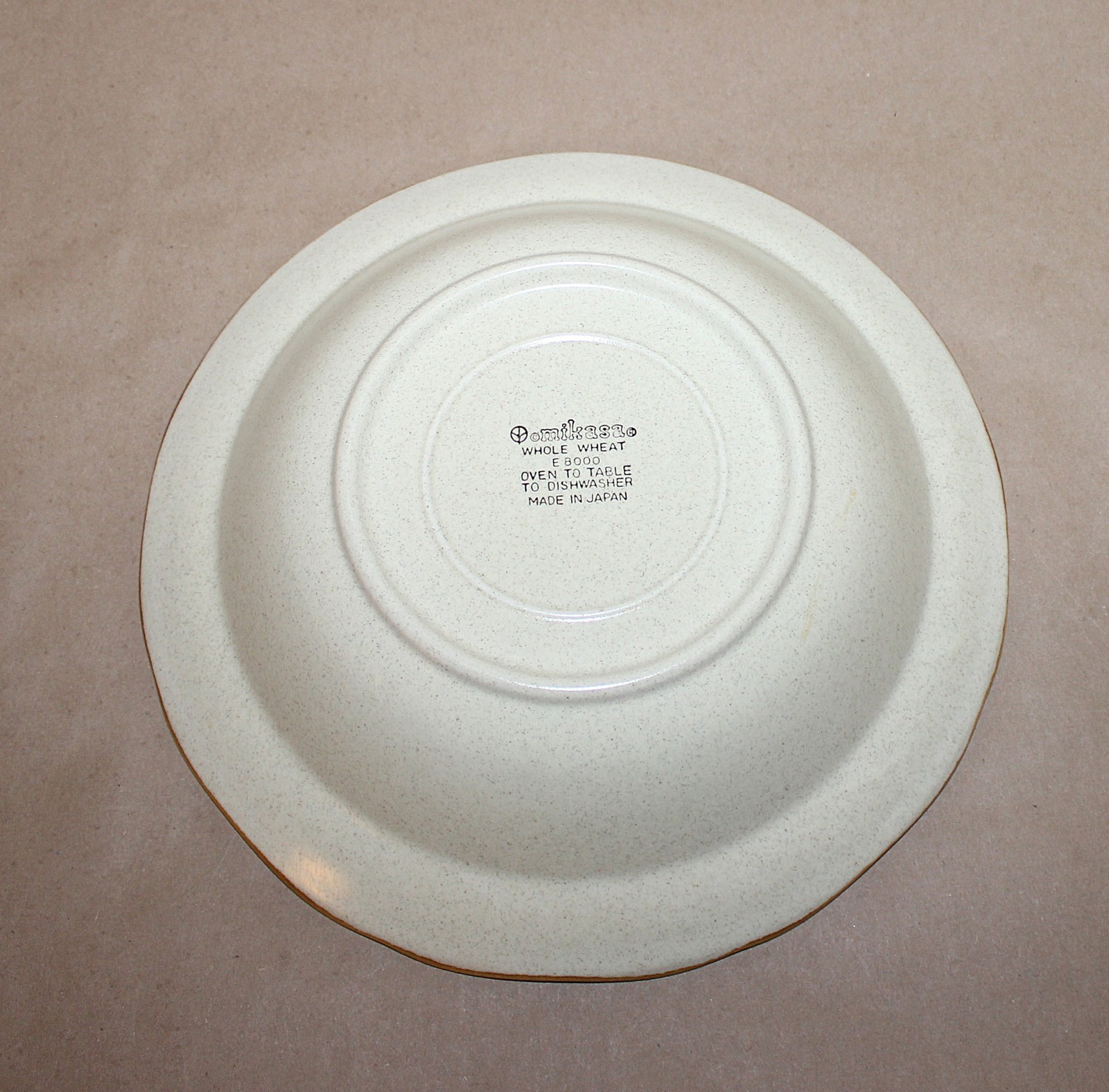 Mikasa Whole Wheat E800 Stoneware Serving Platter 12.5″ & Serving Veg Bowl 9.75″