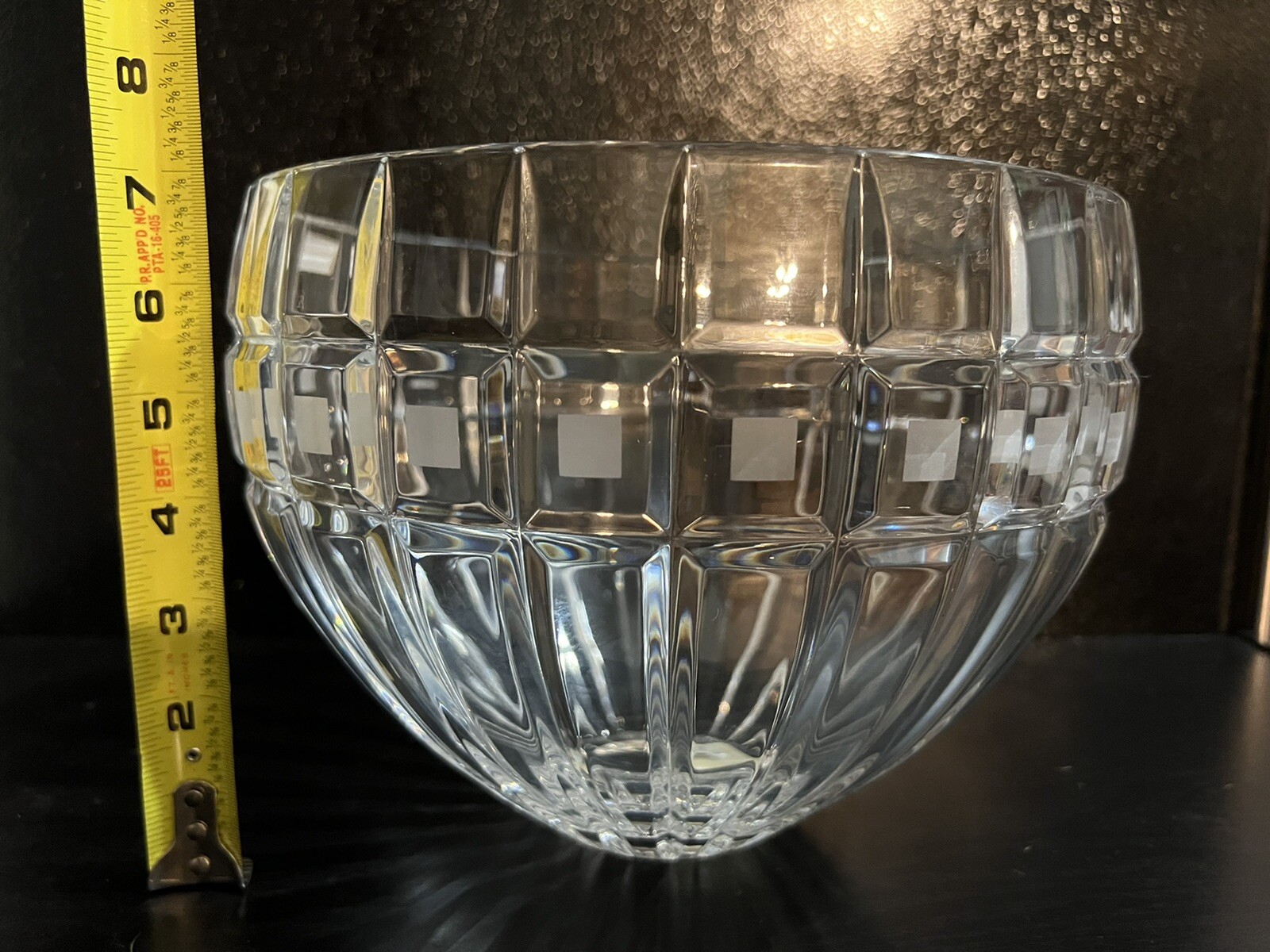 Waterford Crystal Master Cutter Bowl shape Vase Quadrata 10″