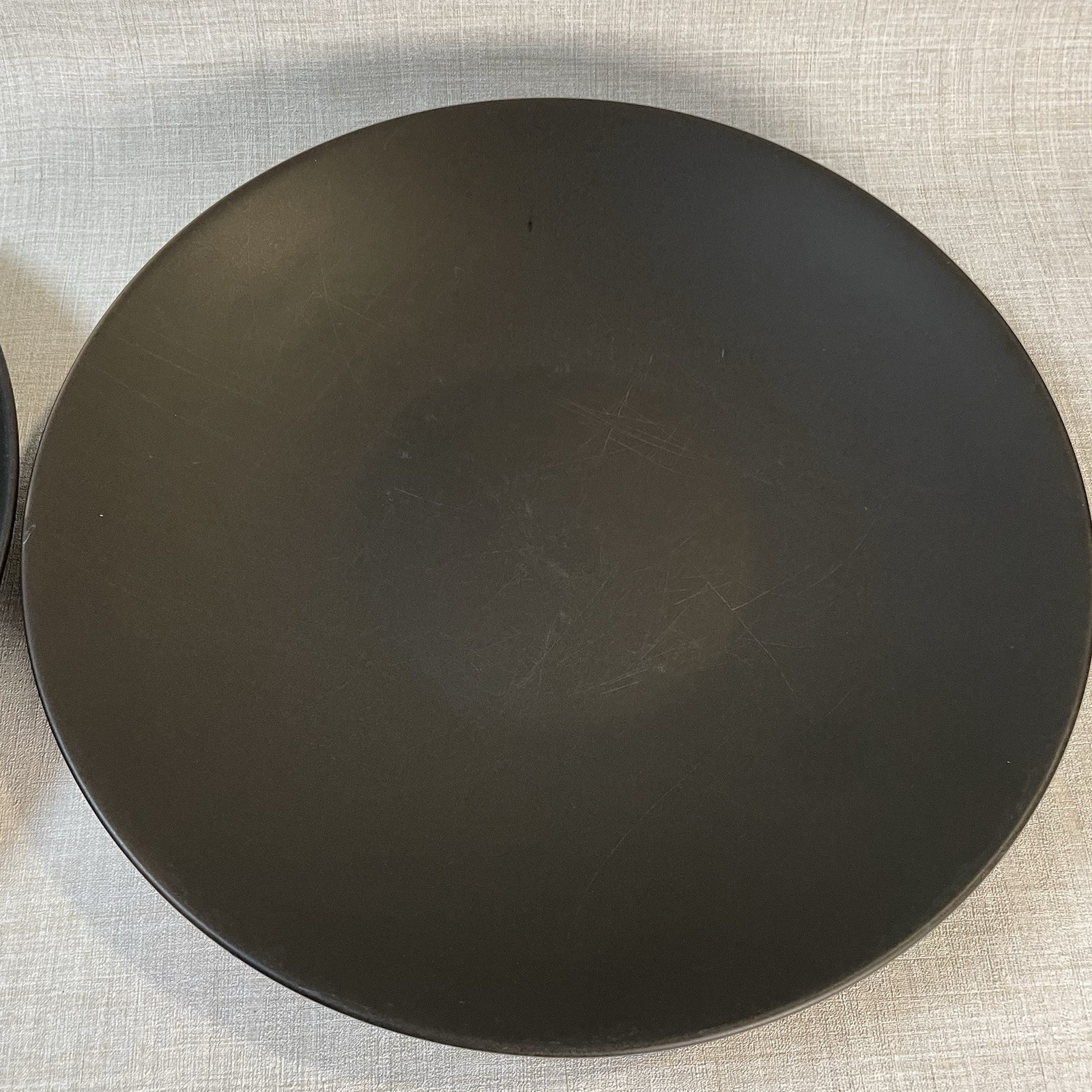 Furio Home Onyx Black Matte 11” Dinner Plates Set Of 2