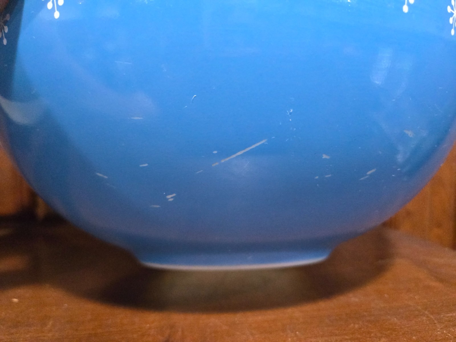 Pyrex 443 (2.5 Qt) & 444 (4 Qt) Snowflake Blue Garland Mixing Bowls – Read