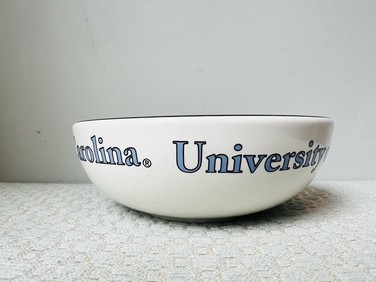 Pfaltzgraff UNC Tar Heels Soup & Sandwich Snack Tray Set 039 North Carolina USA