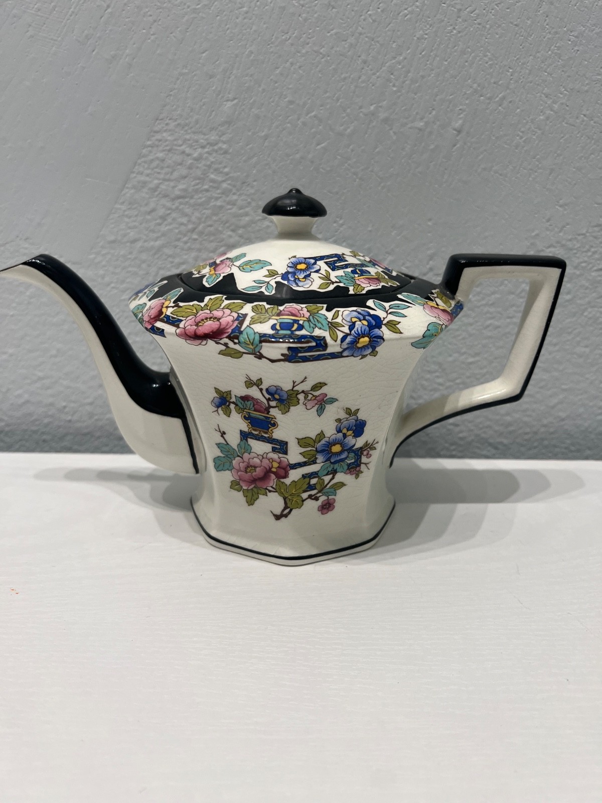 Wedgwood & Co Imperial Porcelain Nankin Black Teapot