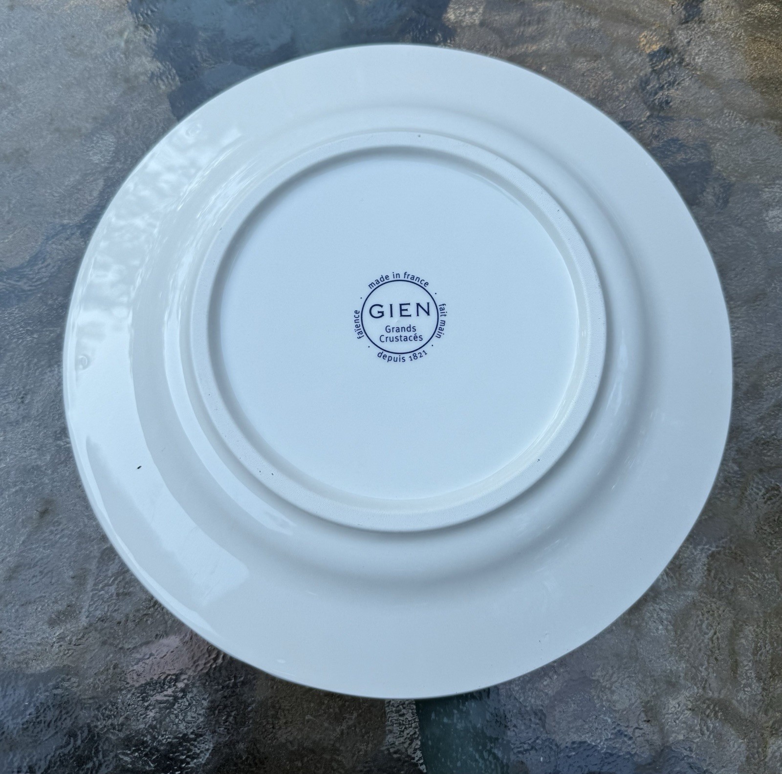 Gien Grands Crustaces 9” Salad Scalloped Plate Set Shellfish France 2015 Set-6
