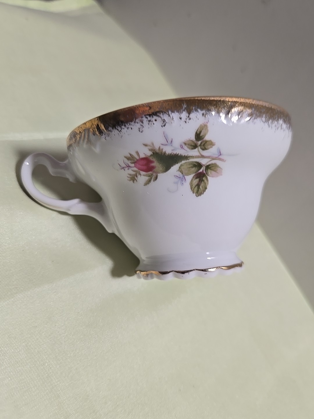 8-in Seashell Plate And Cup. Made In Japan.