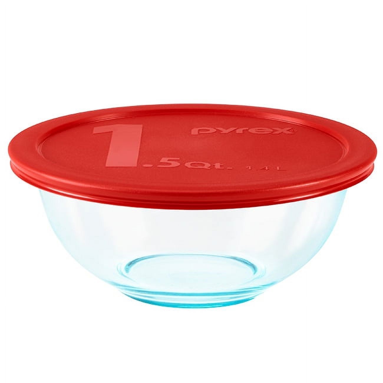 Pyrex 8 Piece Glass Mixing Bowl Set w Lids FreeShip No Import Fee!!!