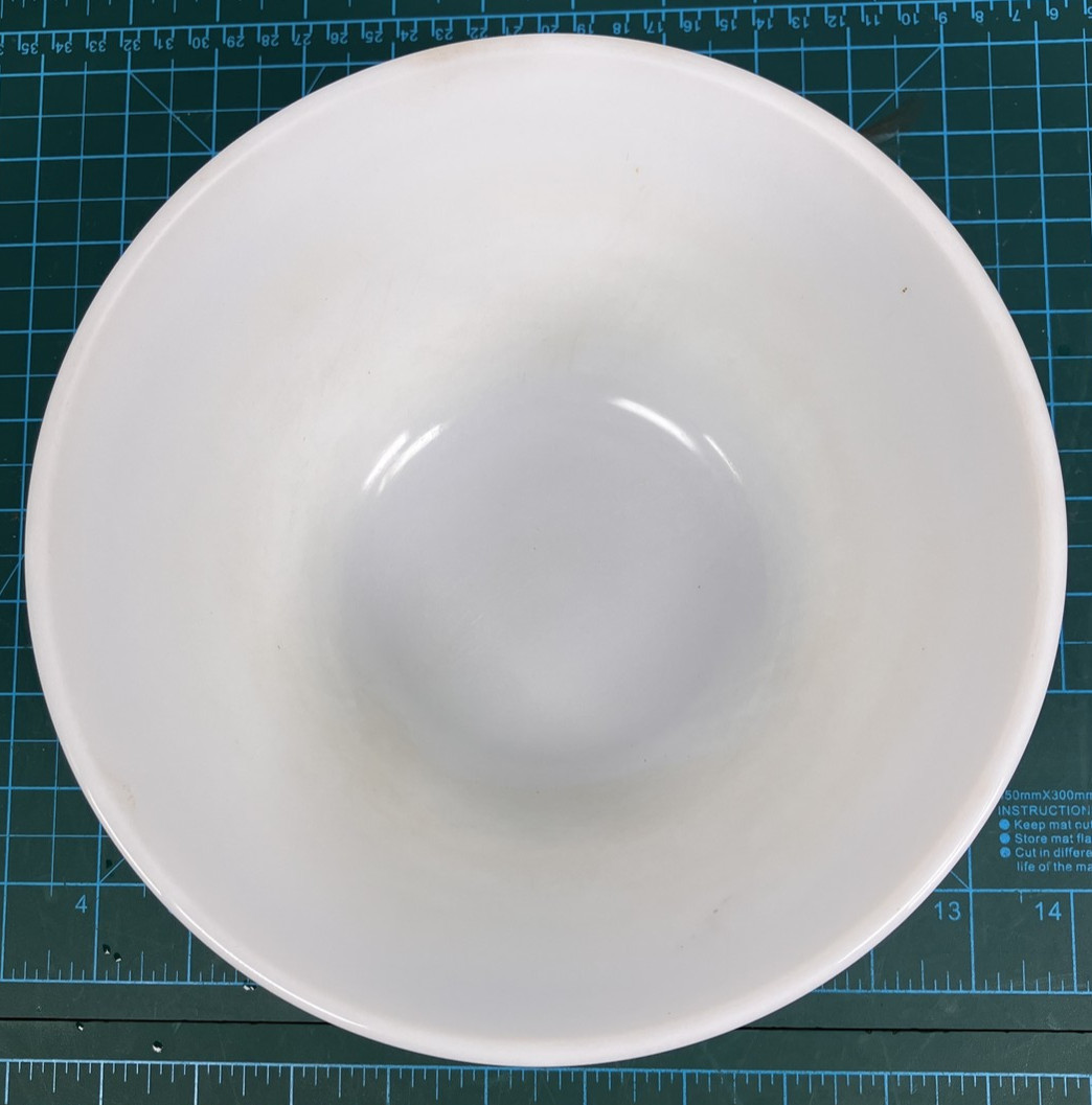 Vintage Fire King Oven Ware milk White Large Mixing Bowl 9” in Diameter glass
