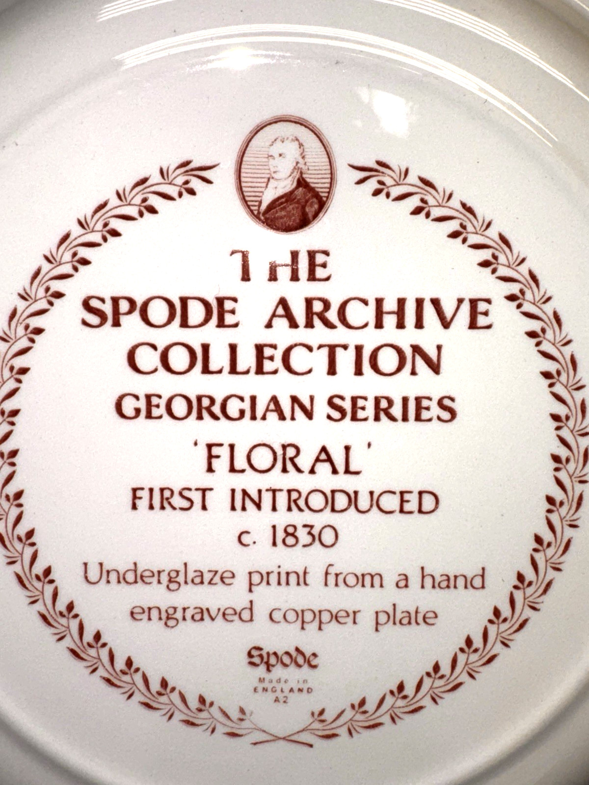 Spode Archive Collection Georgian Series “FLORAL” Dinner Plate 10 3/8” ENGLAND