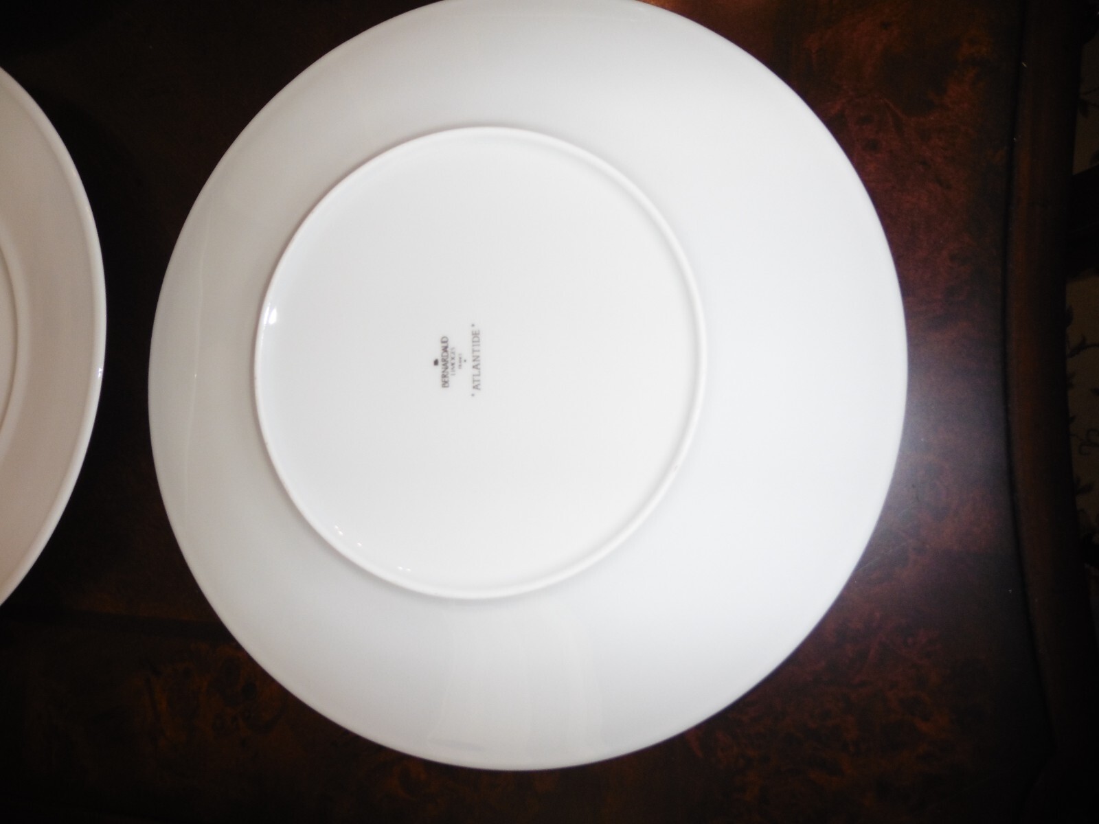 Bernardaud Limoges Atlantide Blanc Service Plates 12 1/8 Inches – Set of 6