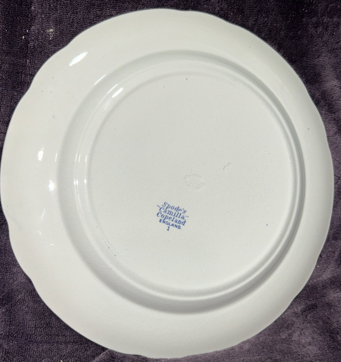 Set of 4 Vintage Copeland Spode’s Camilla Blue 10.25” Dinner Plates England