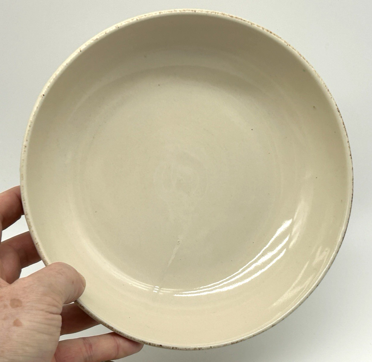 SIGNATURE 7.75″ Stoneware Pasta Bowls SORRENTO Ivory DEBBY SEGURA Set of 2