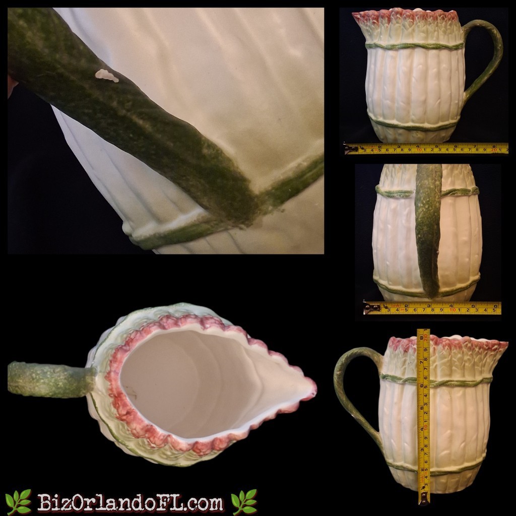 VINTAGE: Seymour Mann “Vegetable Garden” Asparagus Pitcher 1994