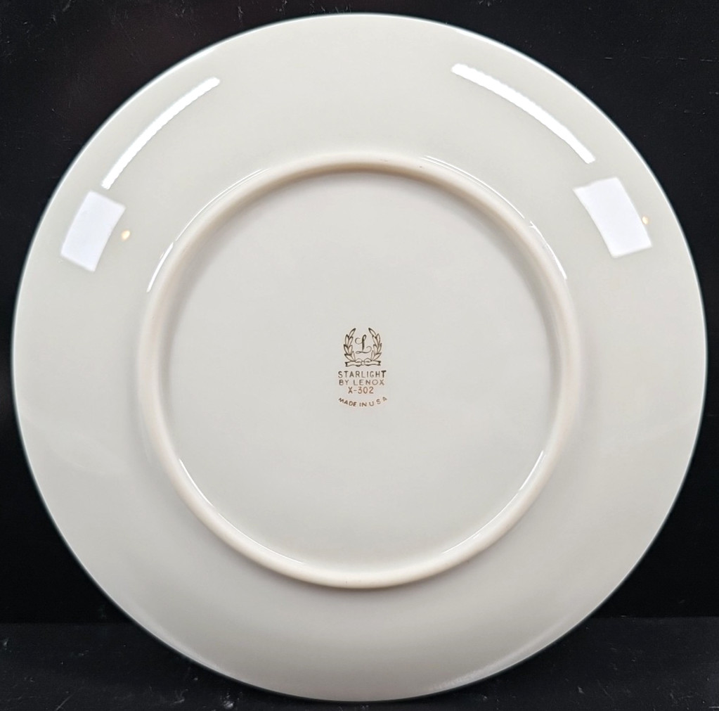 8 Lenox Starlight Salad Plate Set Vintage Flower Elegant Dining Dishes Retro Lot