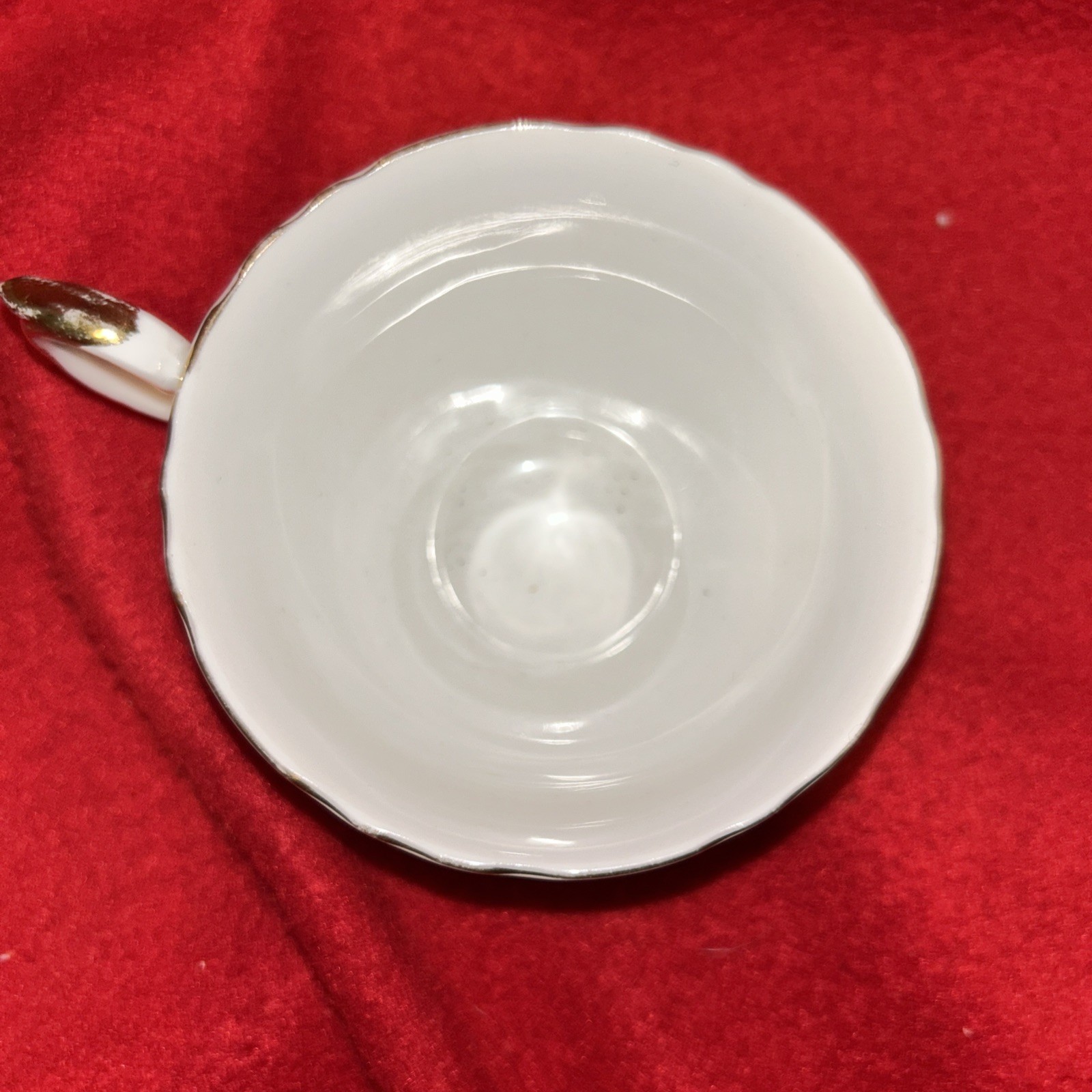 Vintage Crownford Fine Bone China Tea Cup & Saucer White Gold Filigree England