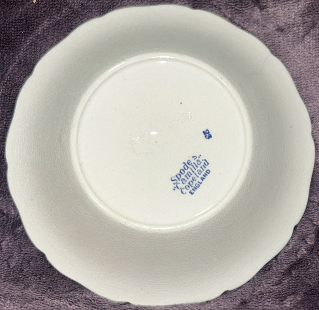 Set Of 6 + 1 Vintage Copeland Spode’s Blue Camilla 5 3/8″ Fruit, Dessert Bowls