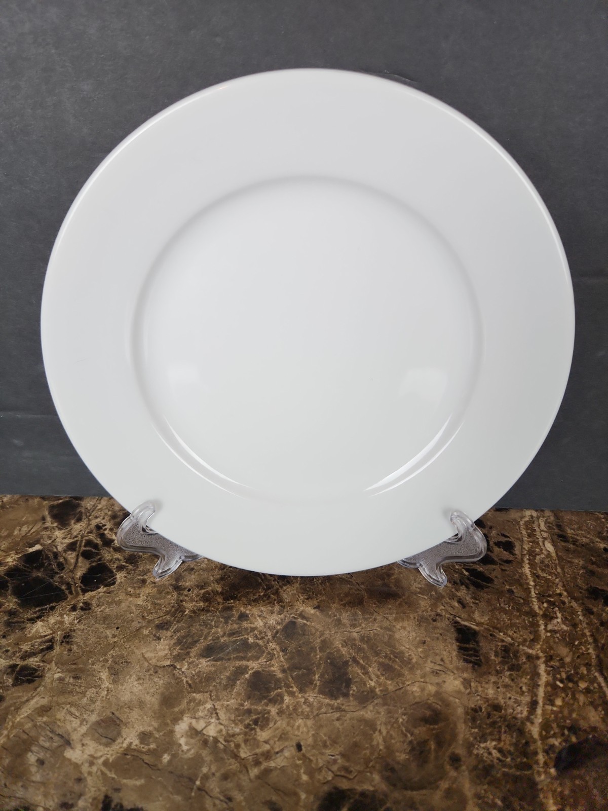 Set Of 12 Oneida F801 Buffalo Bright White Restaurantware Porcelain Plates 7.75″