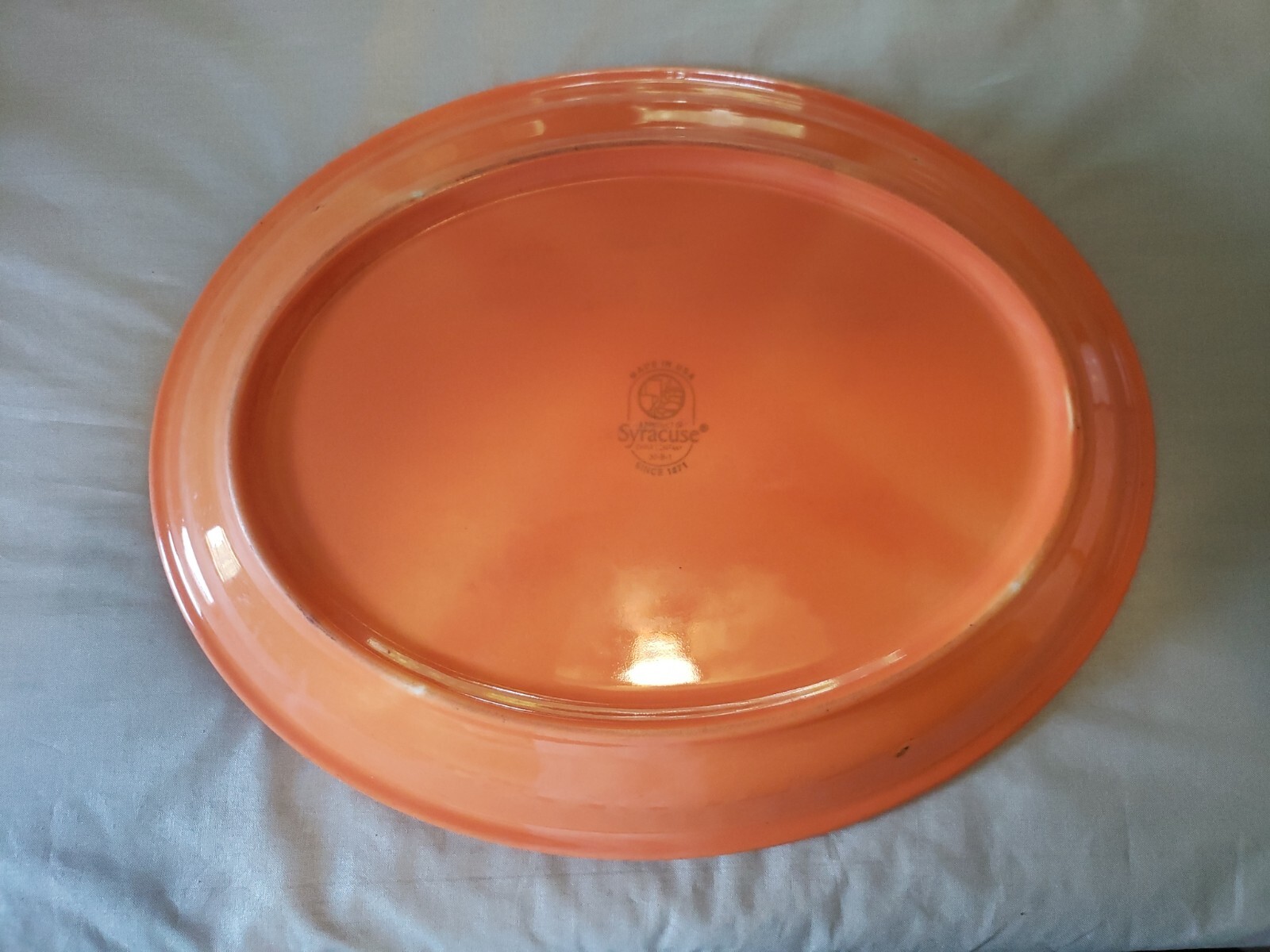 Syracuse China ‘Catalina’ 13 1/2”x 10 1/2” Platter 1950-1959 Vintage USA MCM