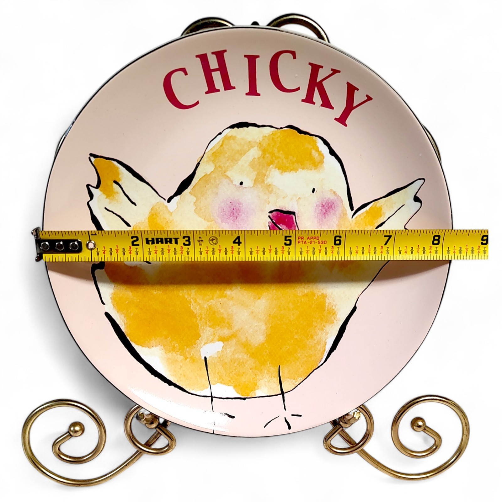 Easter Chicky By Rosanna Pink & Yellow 8″ Plate