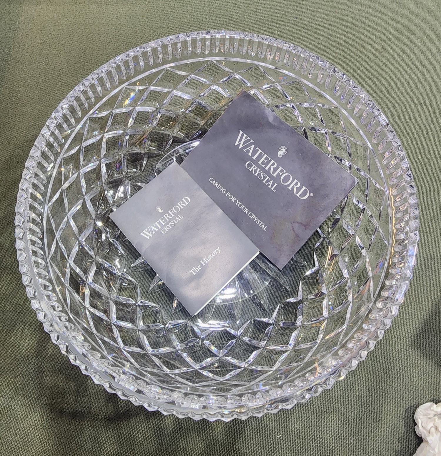 Waterford Crystal 8″ Salad Bowl Unused in Box Wedding Gift from 1988
