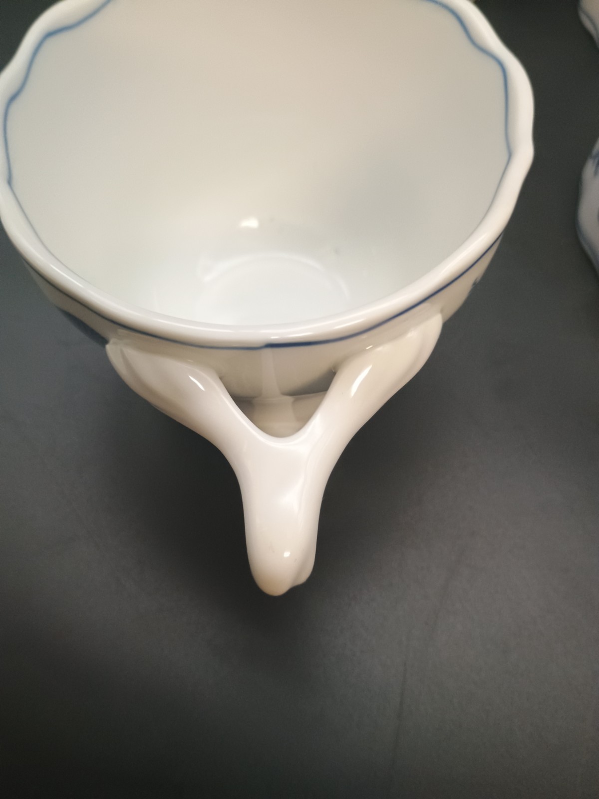 4 Vintage Blue Danube Cups Blue Onion Design, Lipper International Japan