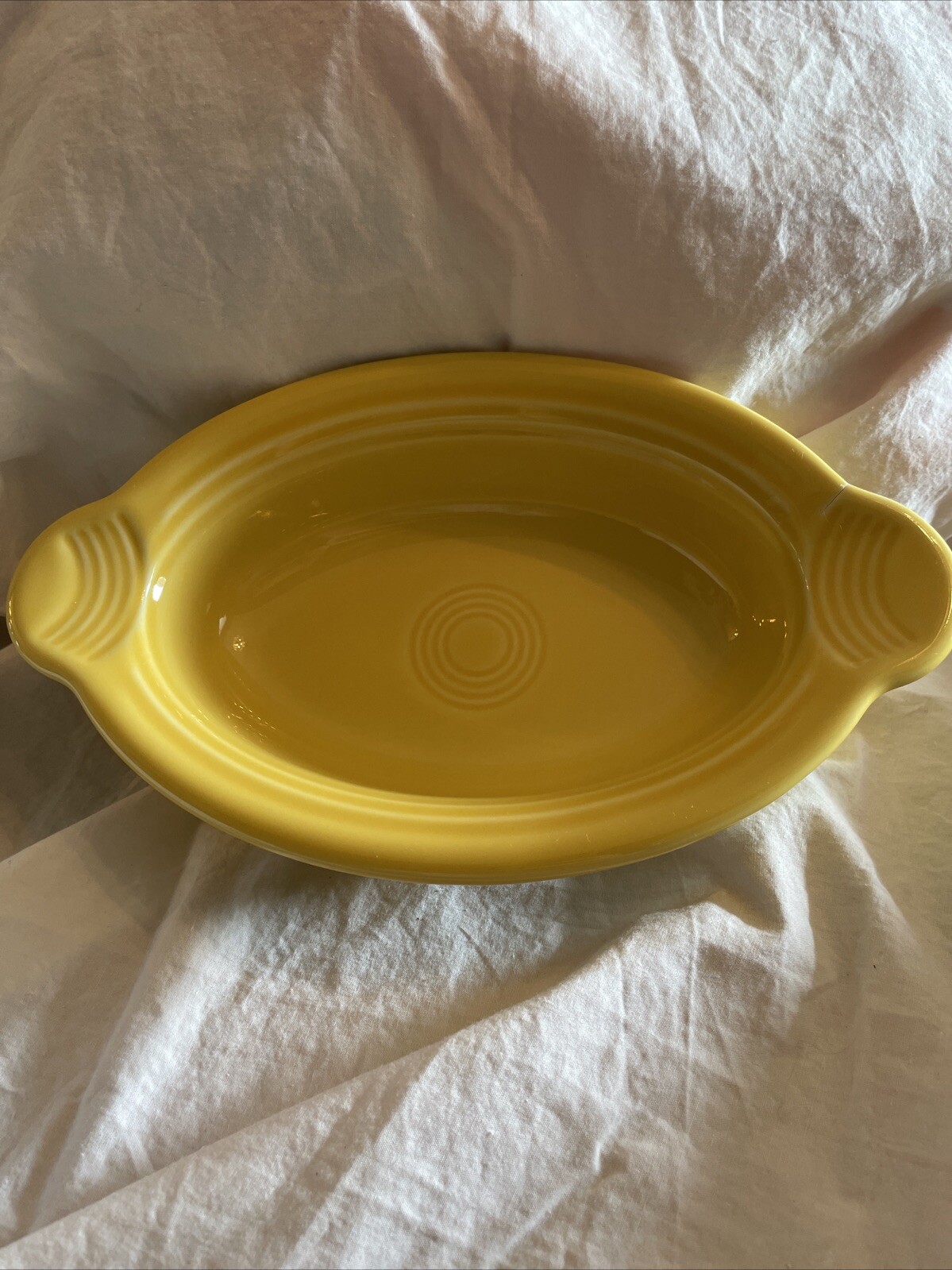 Fiesta 9 1/8 Inch Oval Individual Casserole 13 OZ Sunflower