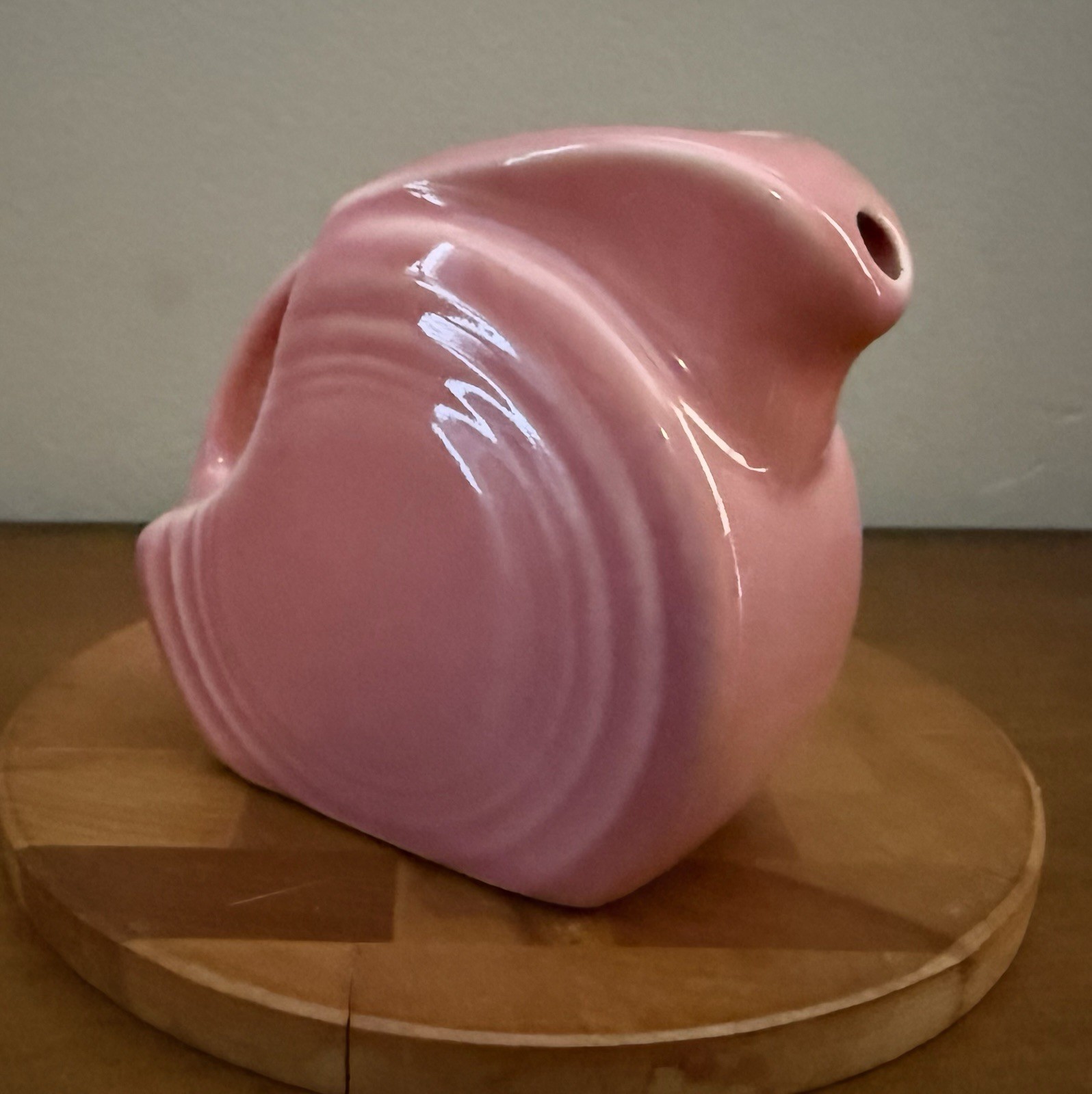 Fiesta Pink Mini Disk Pitcher Creamer Made in USA 4 3/4 Oz Vintage EUC
