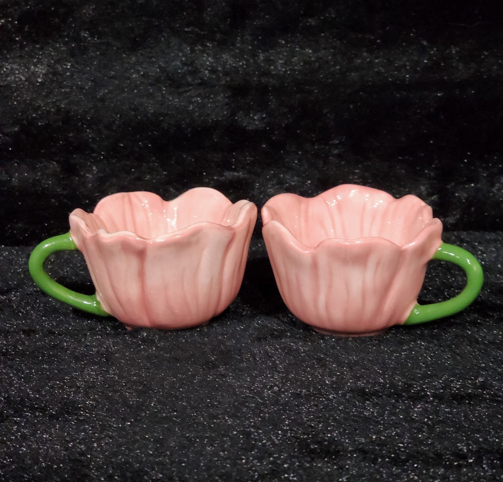 2 Pink Flower Shape Mini Espresso Mugs 3″ Easter Hobby Lobby Viral Sold Out CUTE