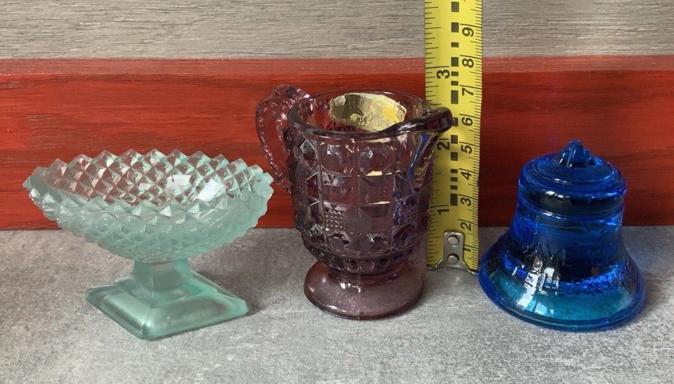 6 Pcs Depression Glass Collection Colors Variety Tappan Westmoreland Bryce Bro+