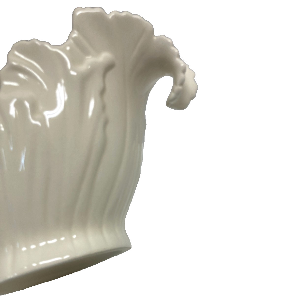 2009 Lenox 75th Anniversary Leaf Ceramic Gravy Boat Planter Ivory White – Lovely