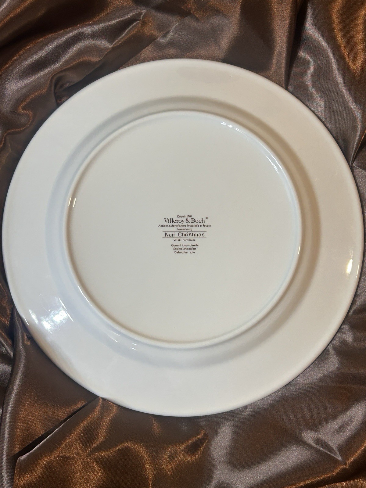 Pristine Villeroy & Boch Naif Christmas Dinner Plate 10 5/8” Gerard Laplau