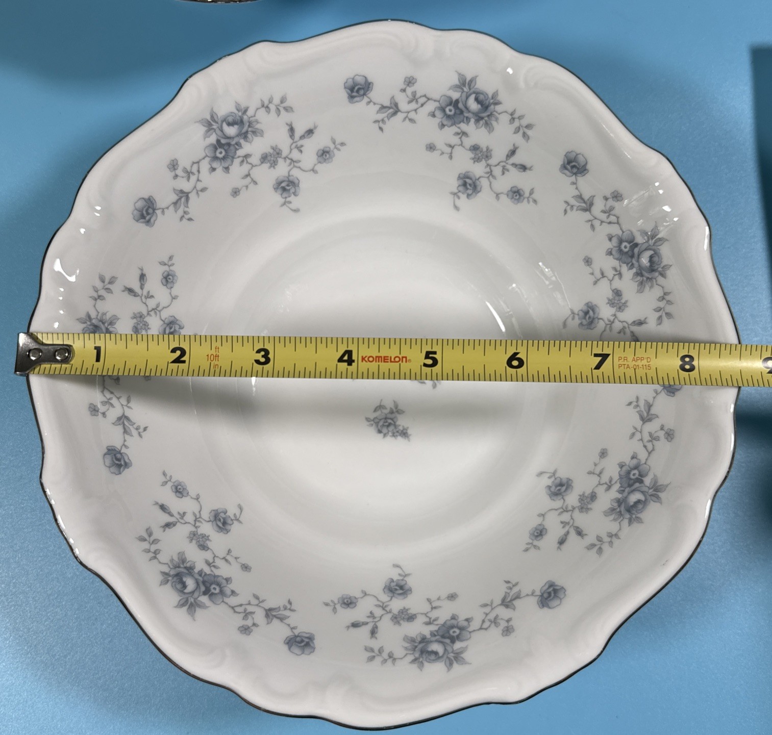 Johann Haviland Bavaria Germany Fine China Blue Garland 2 Serving Bowls