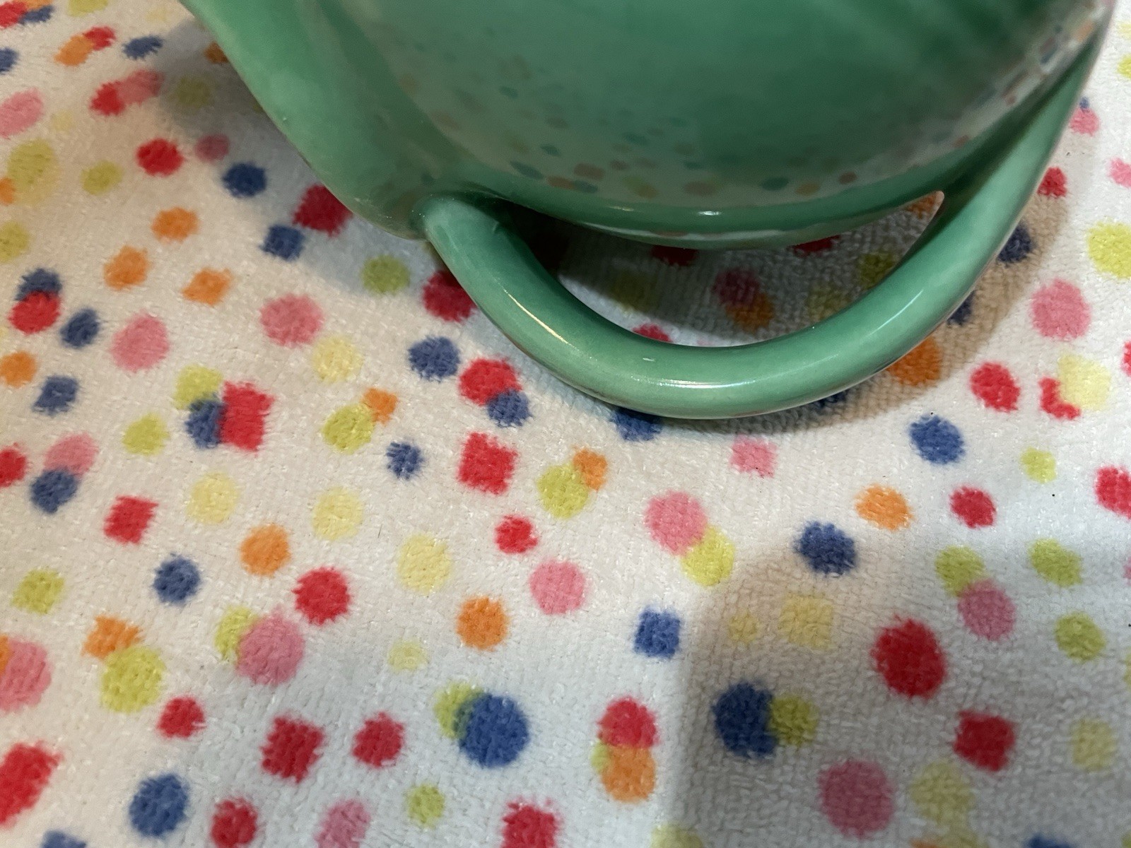 Homer Laughlin Harlequin Novelty Creamer Original Green Vintage HTF Free Ship