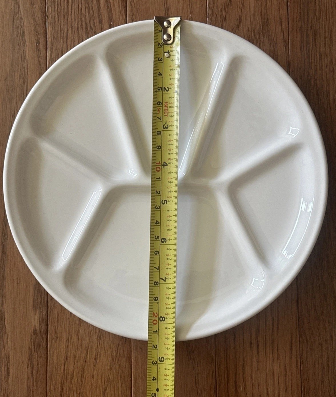 6 Williams Sonoma VARAGES White Fondue Sushi Dish Divided Plates SET France NEW