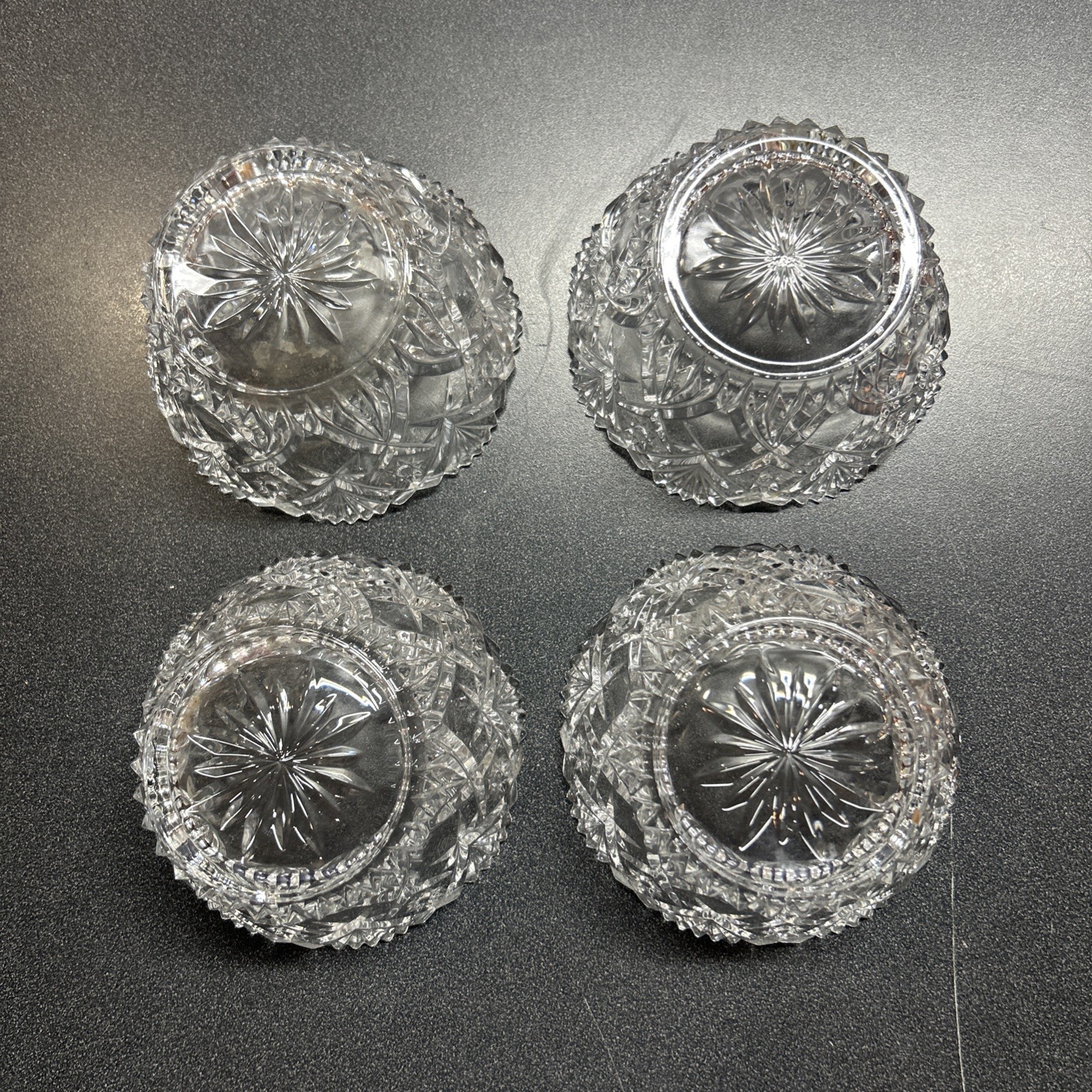 Set of 4 Vintage Vincennes J. G. Durand Cristal D’Arques Bowls made in France 5″