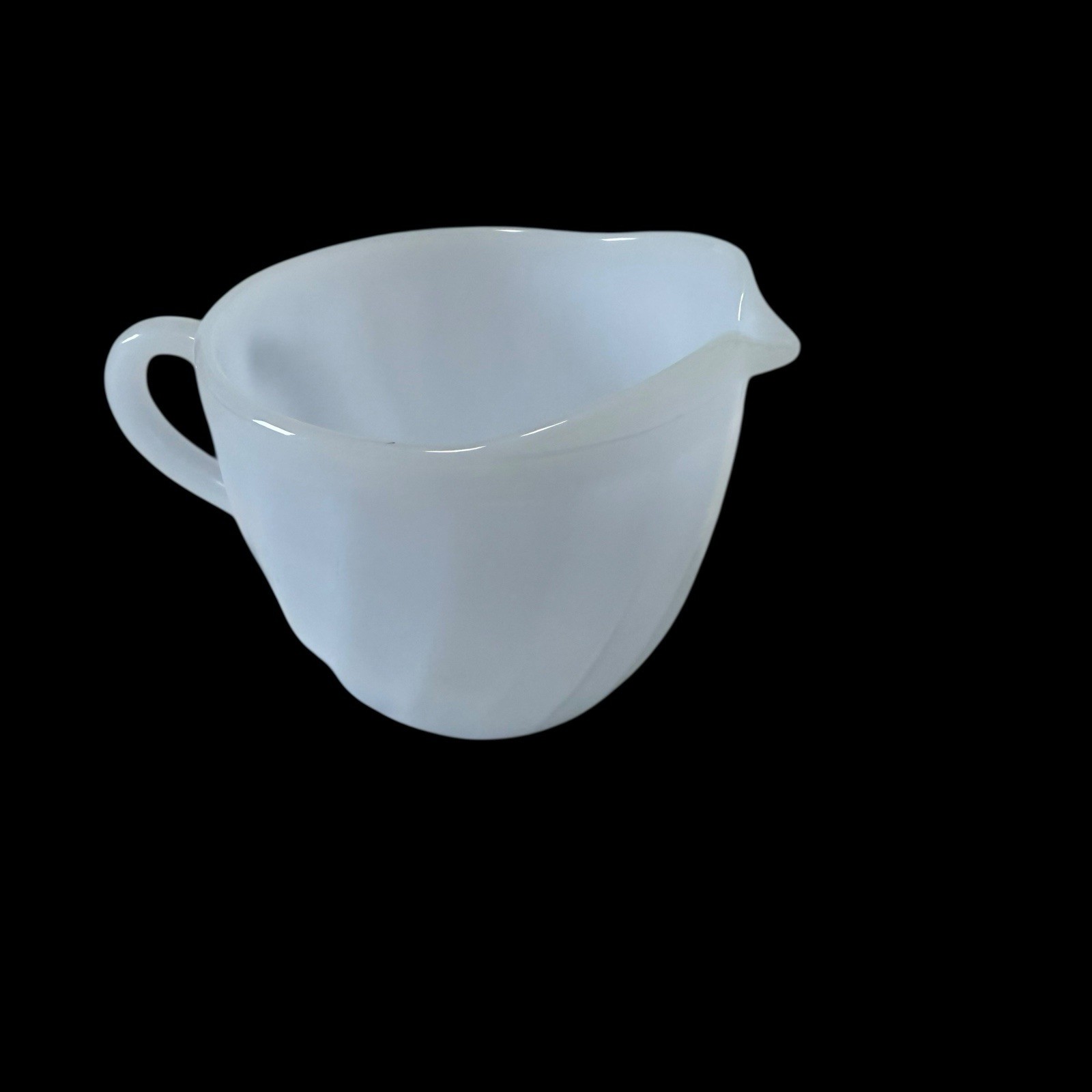 Fire-King Glass Light Blue Azurite Swirl Creamer Cream Pitch Vintage Preowned