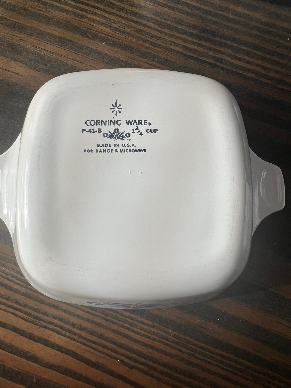 3 Vintage CORNING WARE Blue Cornflower PETITE PAN P-41 1 & 3/4 Cup Made in USA