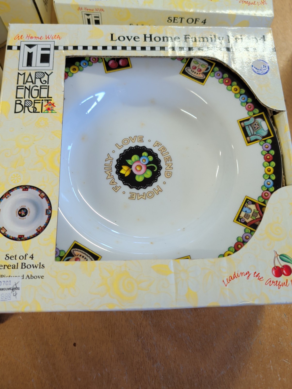 NIB Mary Engelbreit love home family friend 8 Person Dinner Place Setting – READ