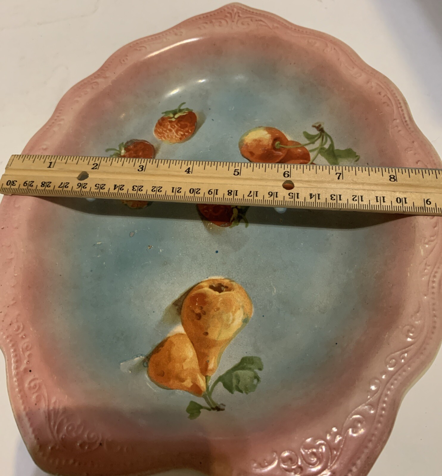 Haviland Fance Limoges Plate Fruit China Vintage Porcelain
