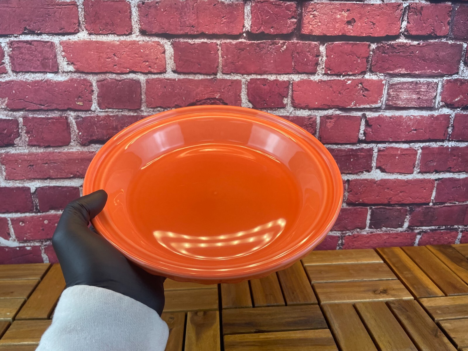 HOMER LAUGHLIN FIESTA PIE PLATE PERSIMMON 10.25″ Discontinued Pie Baker