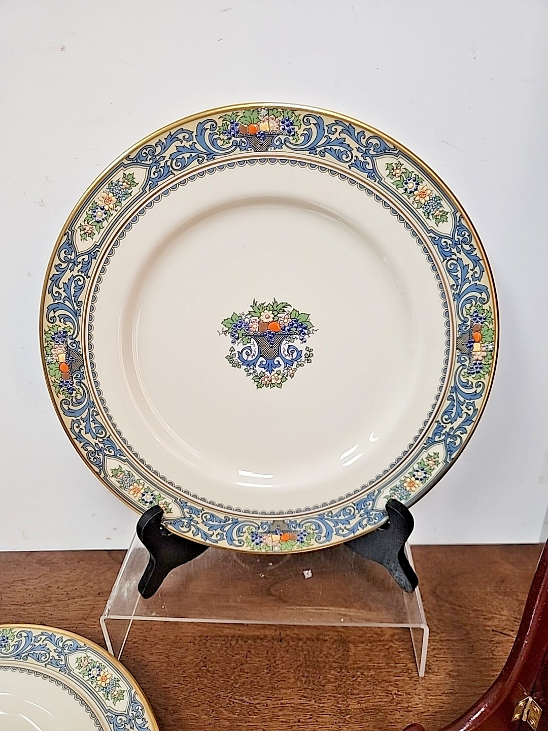 LENOX AUTUMN PRESIDENTIAL FOUR PIECE PLATE SET – 2 DINNER – 2 SALAD
